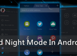 Night mode feature on your Android