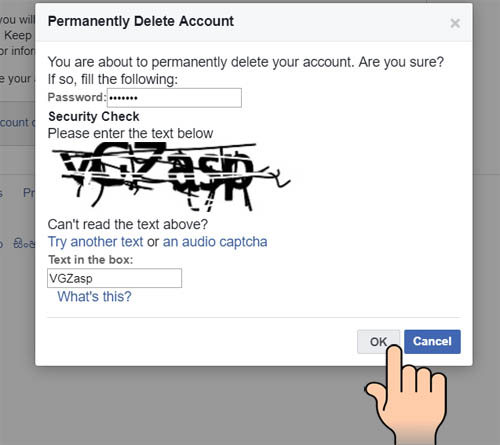 Delete facebook account permanently