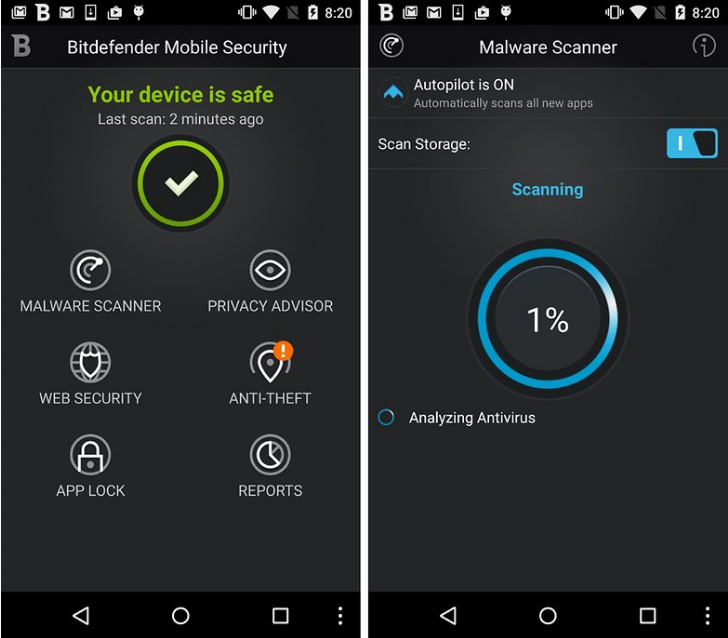 bitdefender - best antivirus apps for android phones