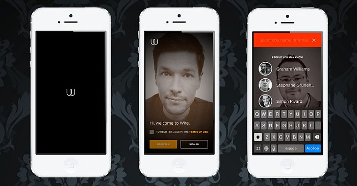 wire chat app