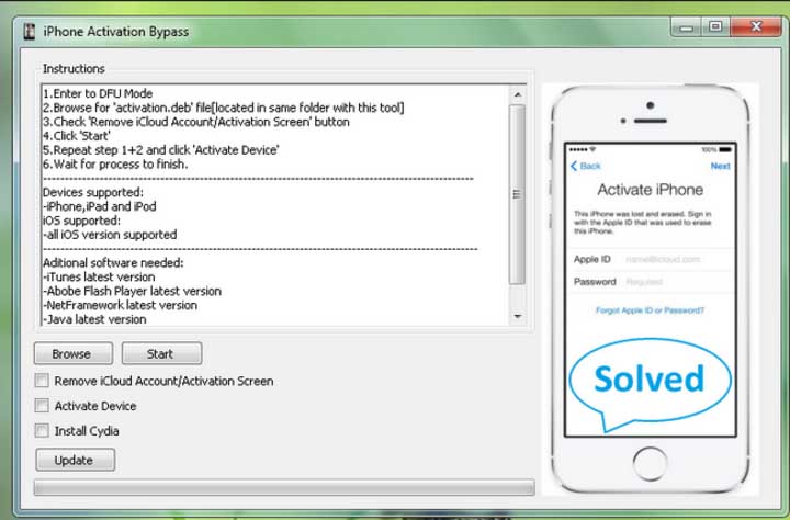 icloud activation bypass tool v 1.4