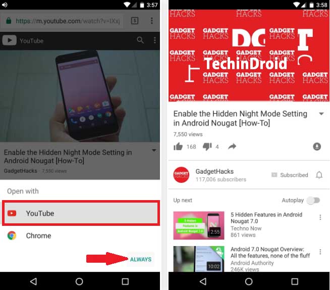 Open Links With the preferred App on Android