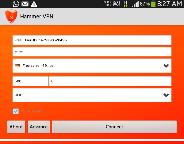 hammer vpn app