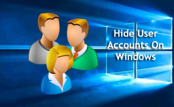 How to Hide user accounts from Windows 10 login screen