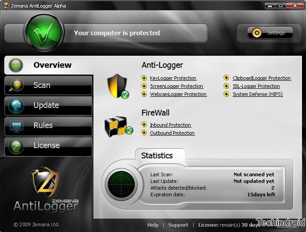 free anti keylogger software