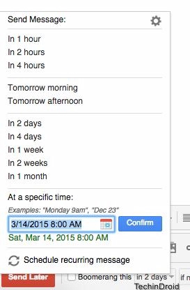 google scheduler email