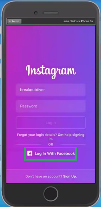 instagram login create account online