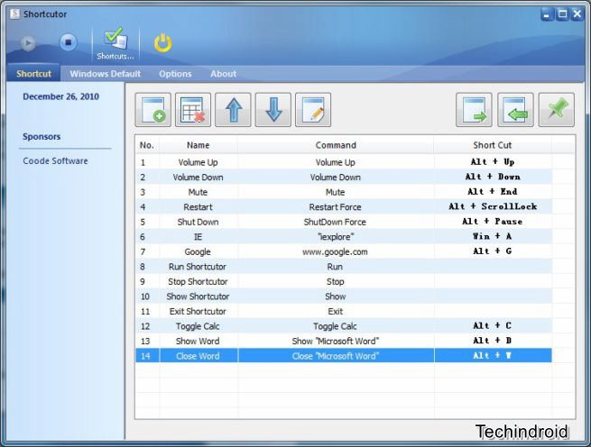 windows keyboard shortcut to open program