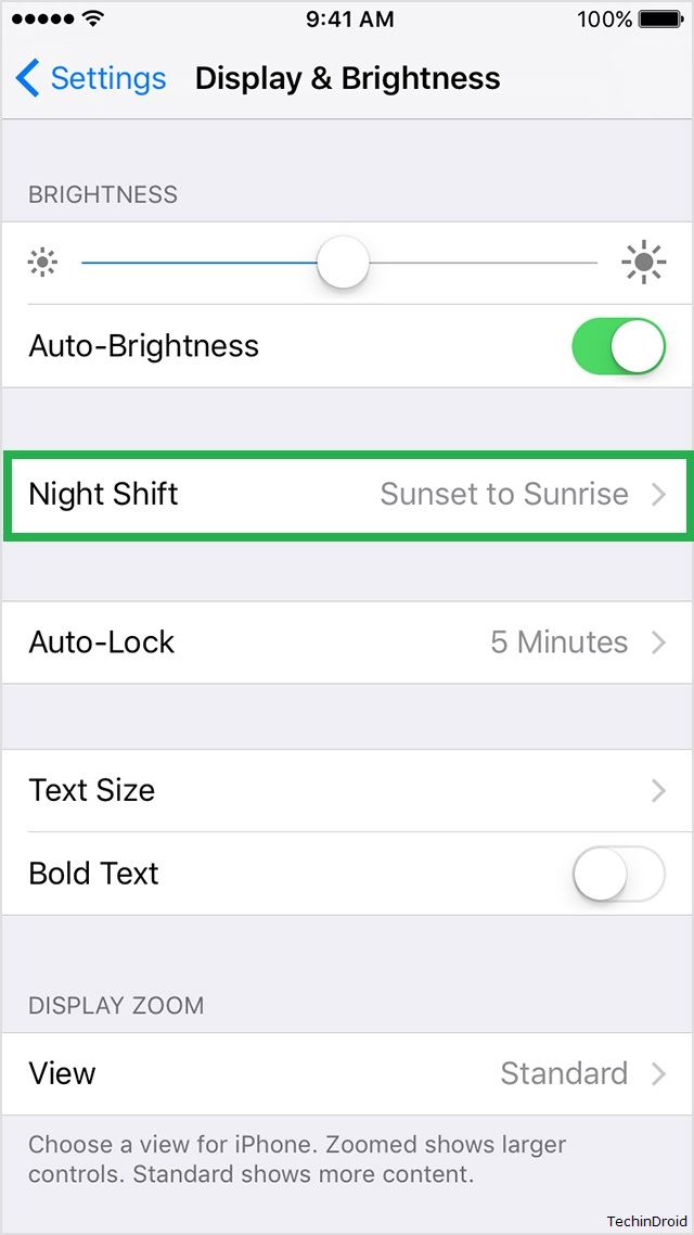 Night Shift mode Settings for iPhone & iPad