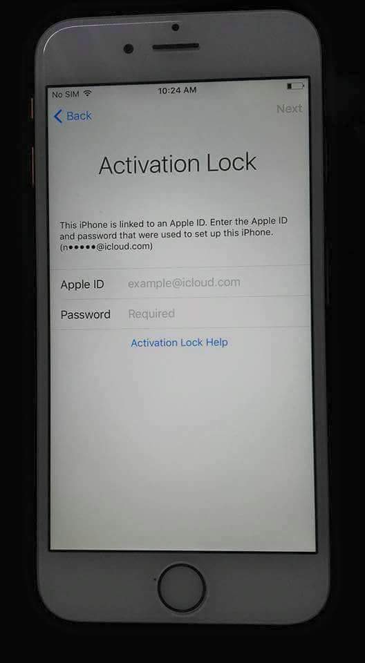 Activation lock iPhone