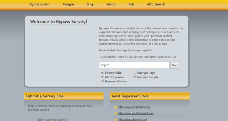 bypass verification surveys