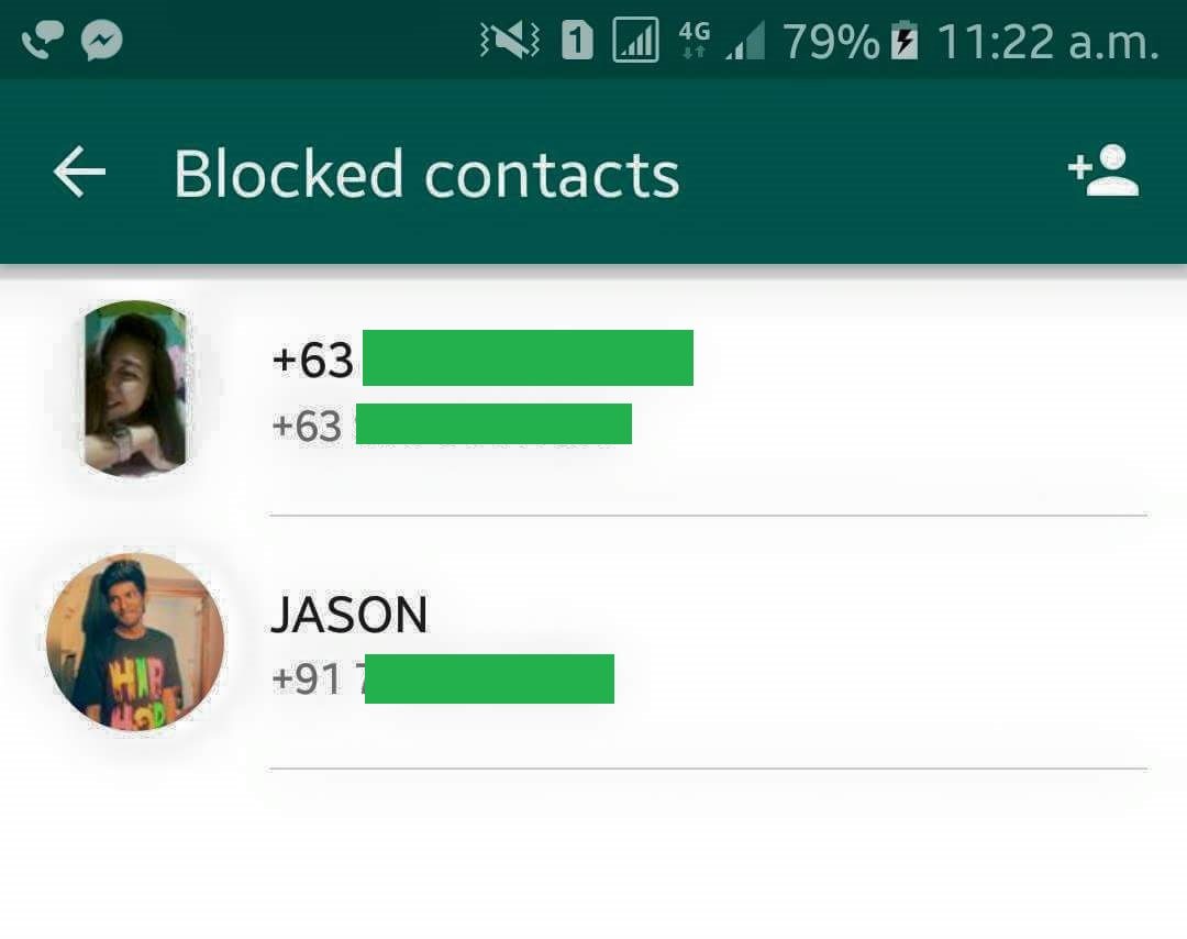 How to Remove a Blocked contact in WhatsApp