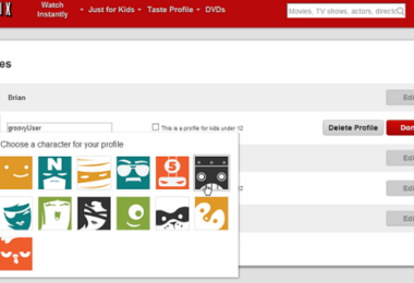 Customize user Profiles on netflix