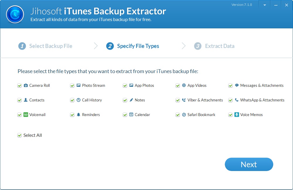 extract iphone backup free