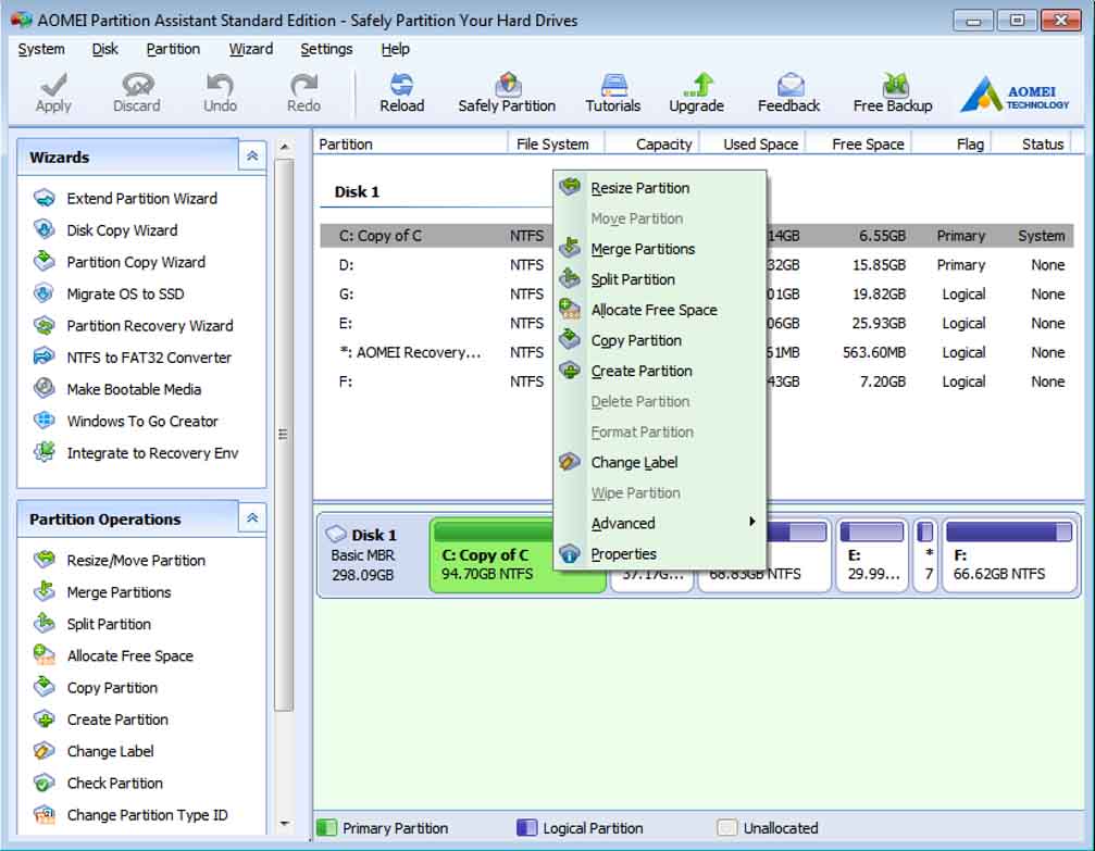 AOMEI Partition Assistant Pro 10.2.0 download the new version for windows