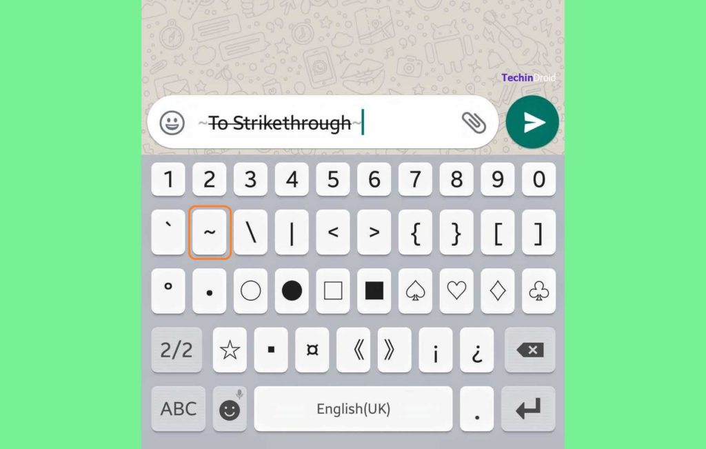 How to Strikethrough text on WhatsApp