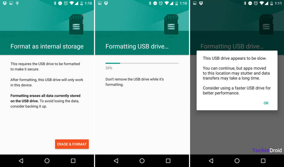 Increase internal memory Android (6.0 Marshmallow onwards)