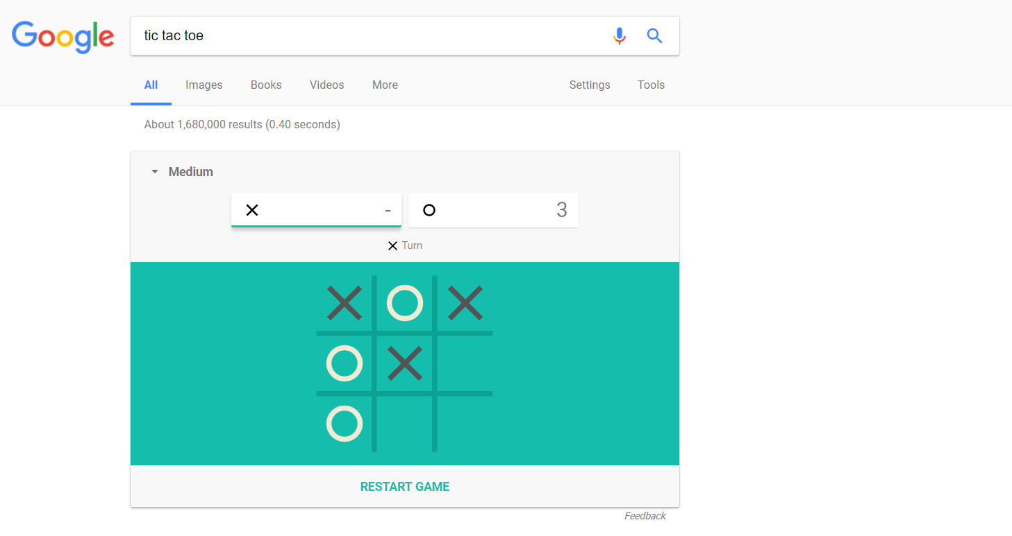 Google search games