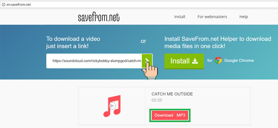 Download soundcloud mp3. Savefrom Helper.