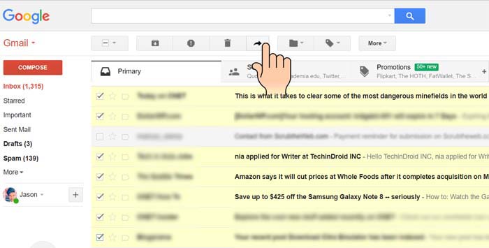 how-to-forward-multiple-emails-in-gmail-at-once-techindroid