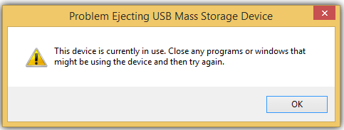 Fix Problem Ejecting USB Mass Storage Device