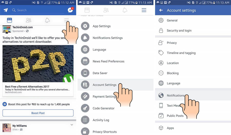 How to Disable Facebook notifications
