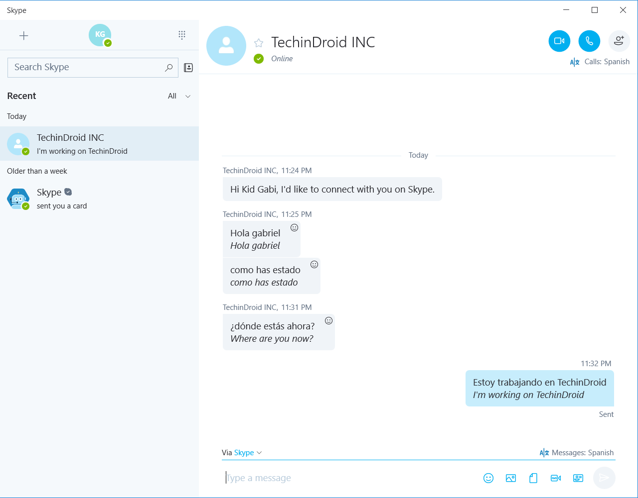 translator app for skype