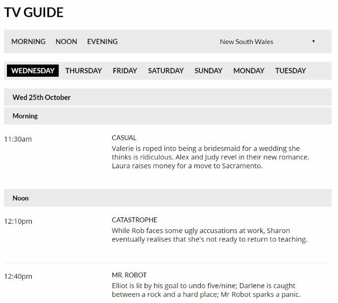 Foxtel guide