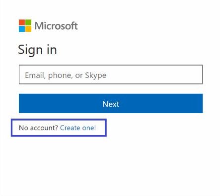 Hotmail Sign up