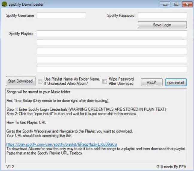 Spotify music downloader