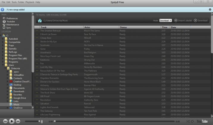 spotify download music libary windows 10