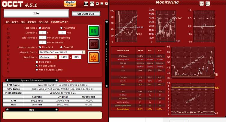 occt power supply test