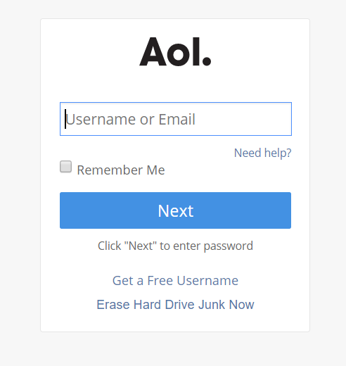 aol sign up