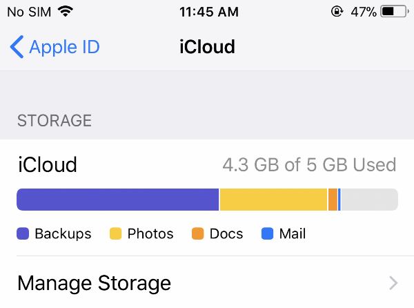 iCloud Storage