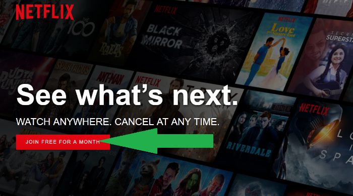 How to Get Netflix for Free a Month