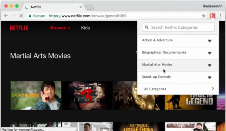 Unlock Netflix Categories
