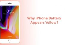 iPhone Battery Yellow