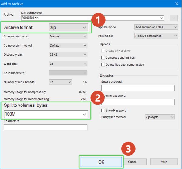 How to Split a Large File into Multiple Smaller Files using WinRAR & 7-Zip