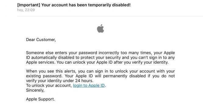 will i get an apple email